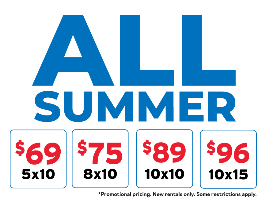 A Plus Super Storage Student Pricing good for All Summer